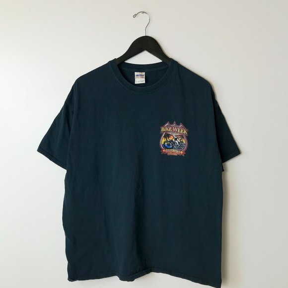 2014 73rd Annual Bike Week Dayton Beach Florida T Shirt Adult Black XL Solid - Picture 13 of 16